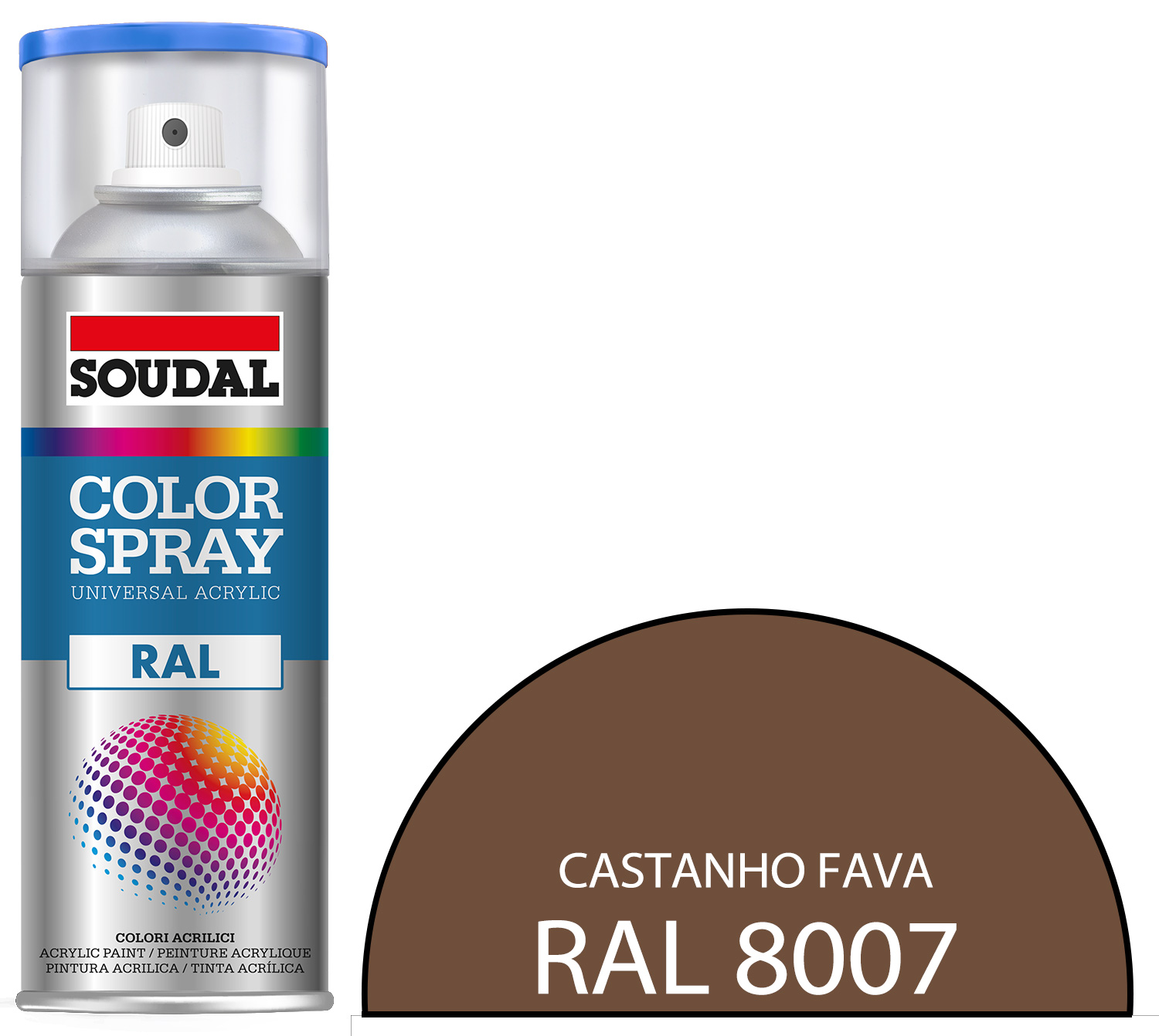 Tinta Spray RAL 8007 Castanho Fava 400 mL