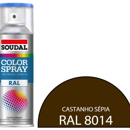 Tinta Spray RAL 8014 Castanho Sépia 400 mL
