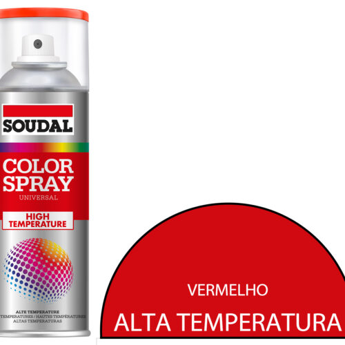 Tinta Spray ALTA-TEMPERATURA Vermelho 400 mL