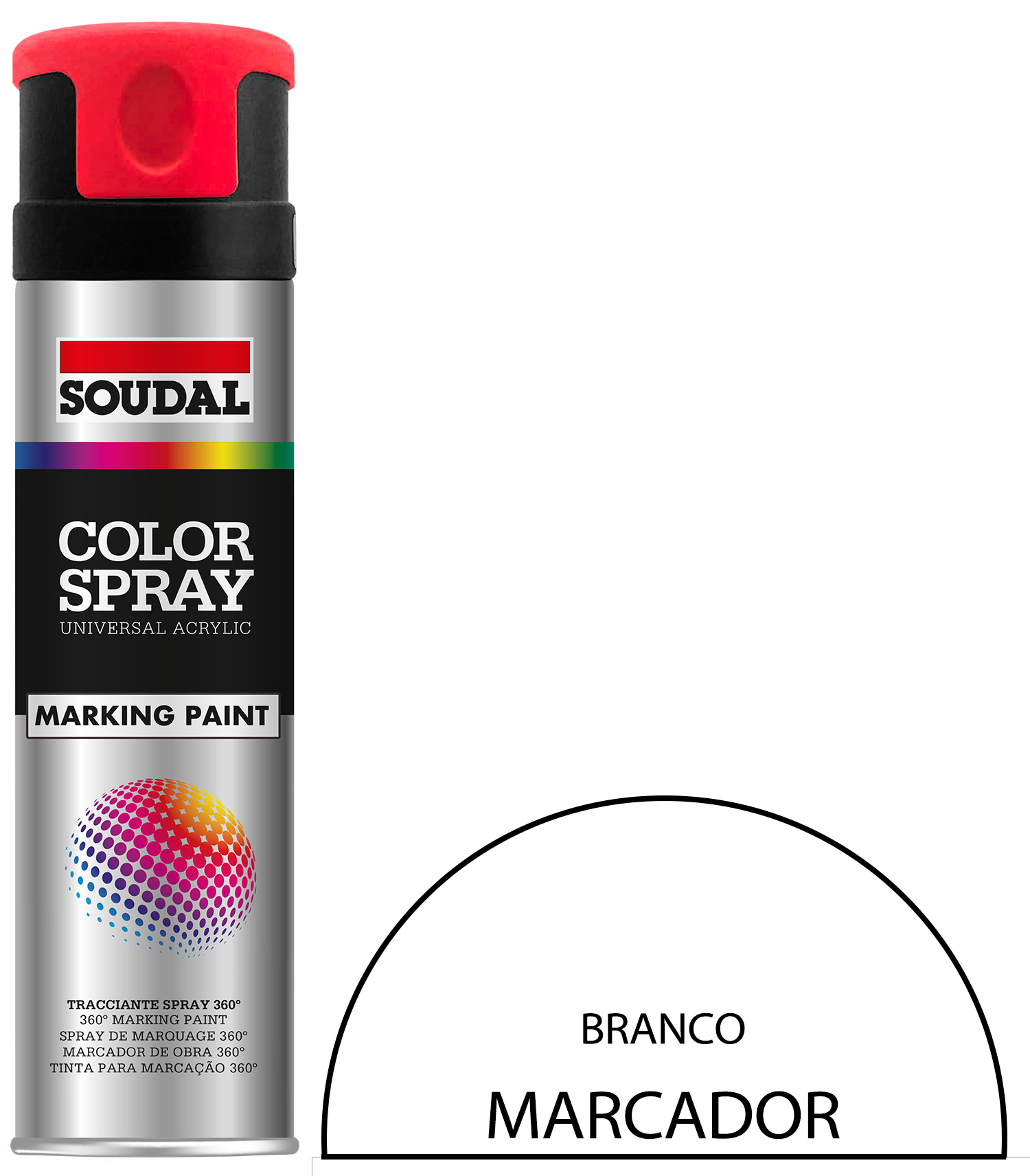 Tinta Spray MARCADOR Branco 500 mL