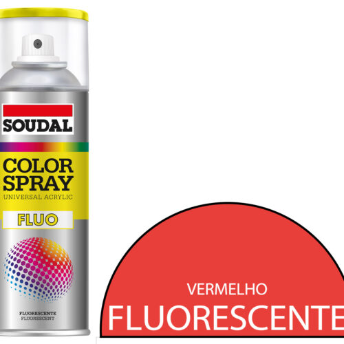 Tinta Spray FLUORESCENTE Vermelho 400 mL