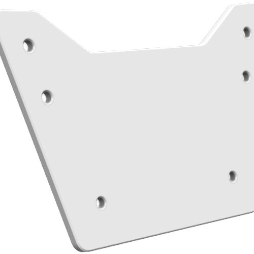 Porta Numero DTC Yamaha YFZ 450R Branco