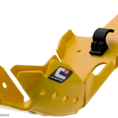 Proteção de Motor e Link Enduro DTC Amarela — Suzuki RM-Z 450