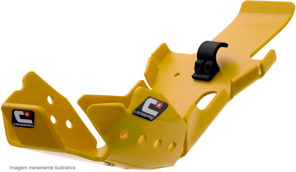 Proteção de Motor e Link Enduro DTC Amarela — Suzuki RM-Z 450