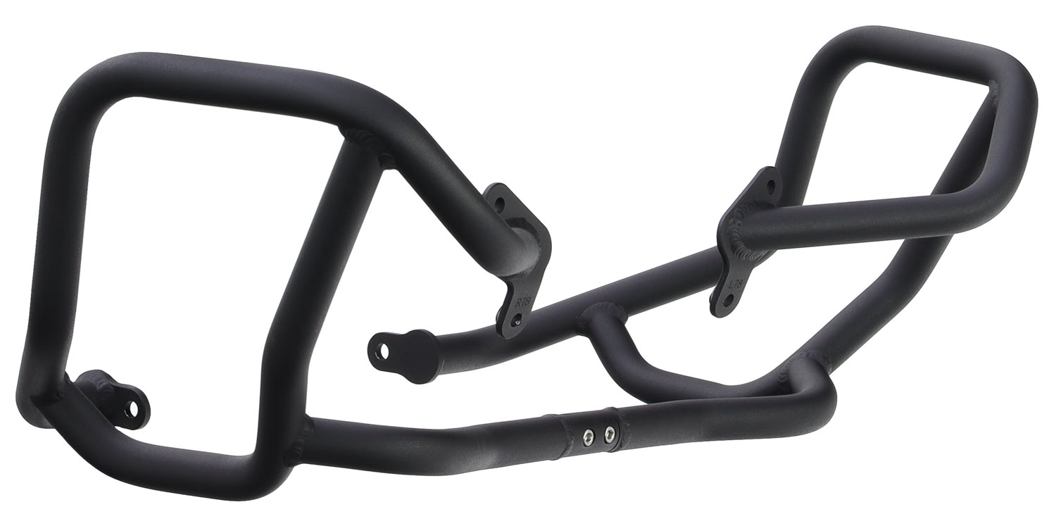 Proteção de carenagem INFERIOR Trail Alumínio Preta Texturad — Husqvarna Norden 901