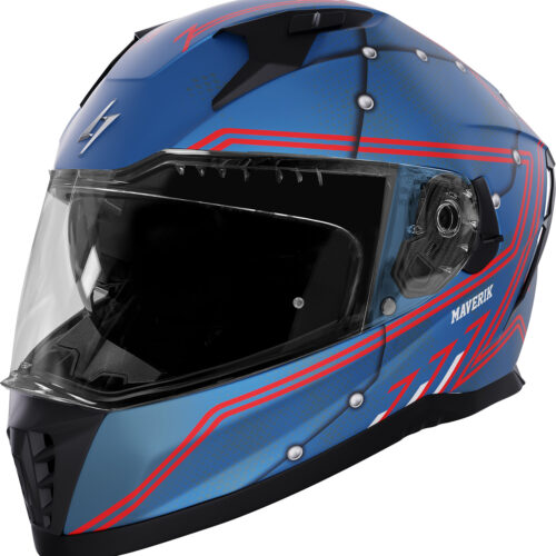 Capacete BLASTER MAVERIK Azul Metal Mate M