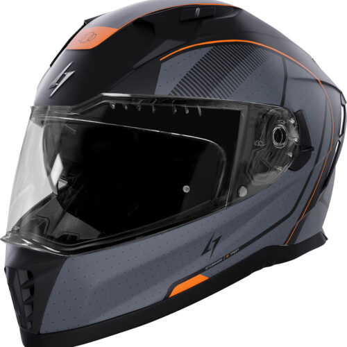 Capacete BLASTER TRON Laranja Neon Metal Mate XL