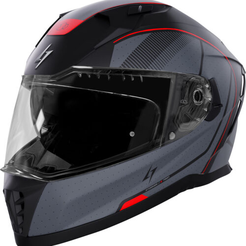 Capacete BLASTER TRON Vermelho Metal Mate L
