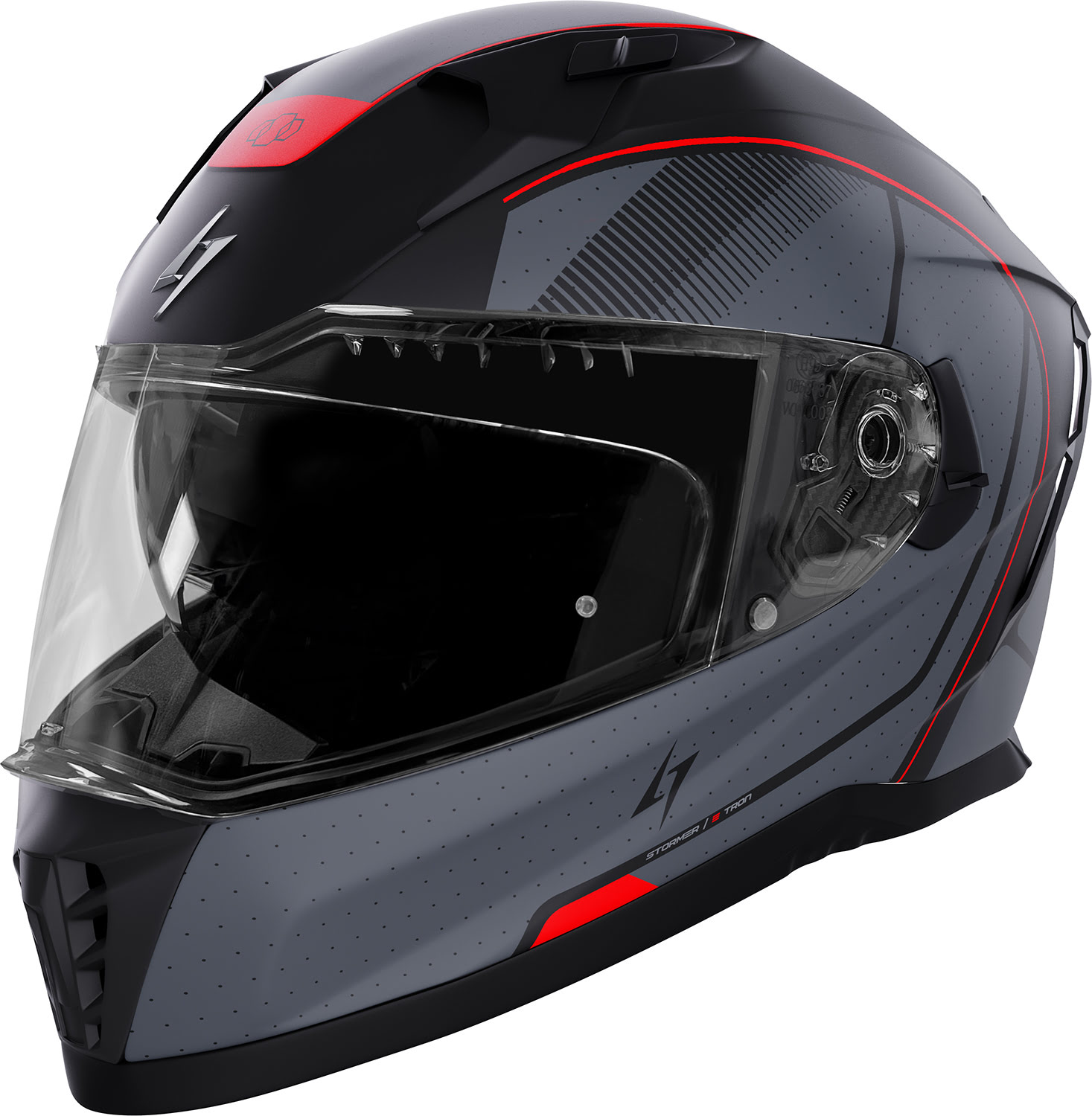 Capacete BLASTER TRON Vermelho Metal Mate L