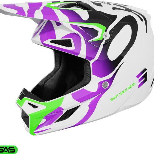 Capacete Criança SPEED GHOST Roxo Brilho M