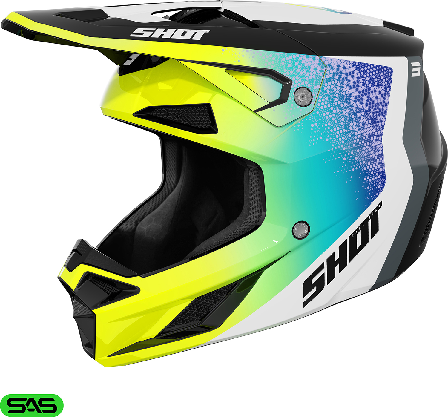 Capacete SPEED HYBRID Amarelo Neon Brilho M