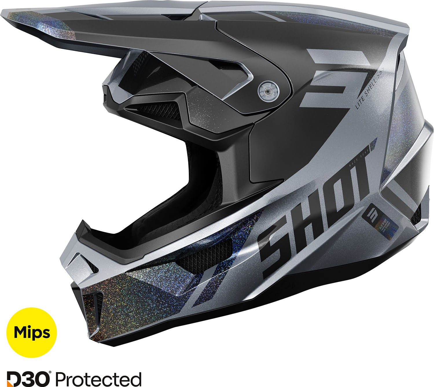 Capacete LITE ULTRA Holographic / Purpurina Mate L