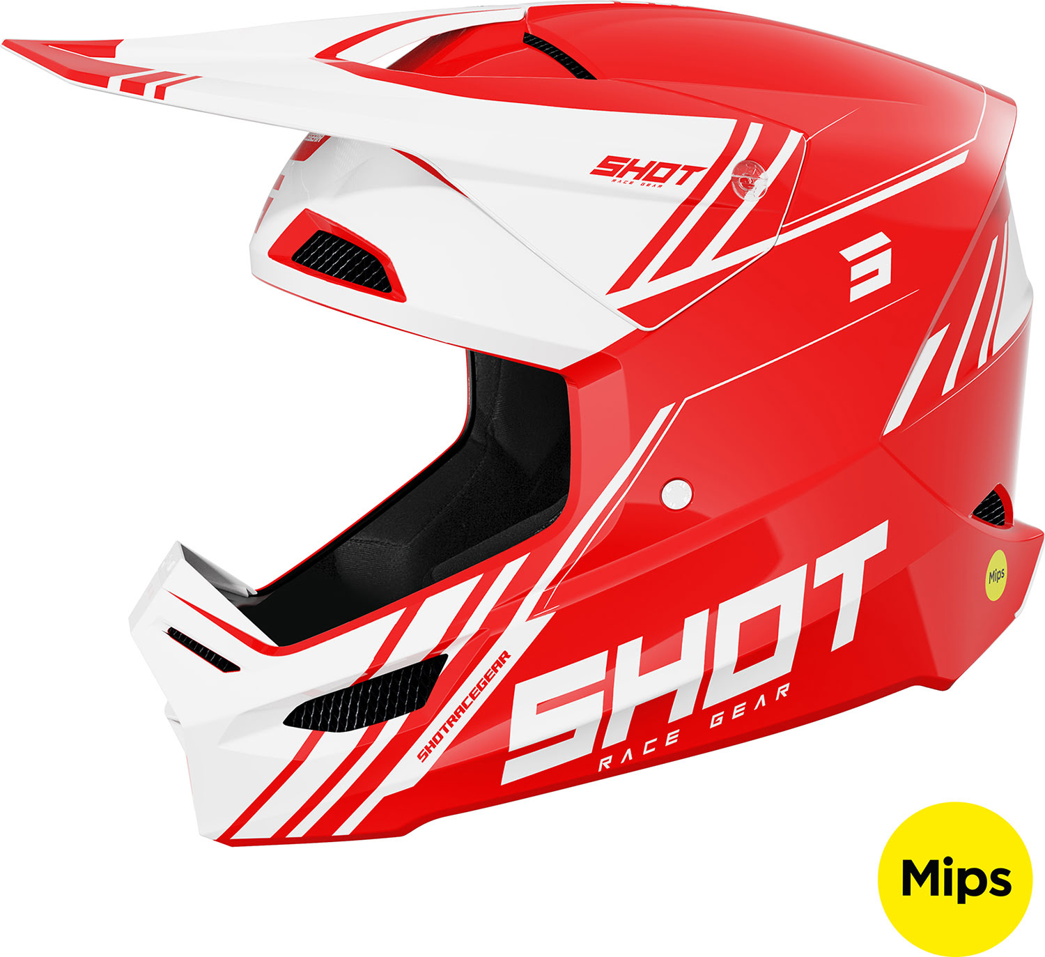 Capacete RACE SPRINT Vermelho Brilho XL