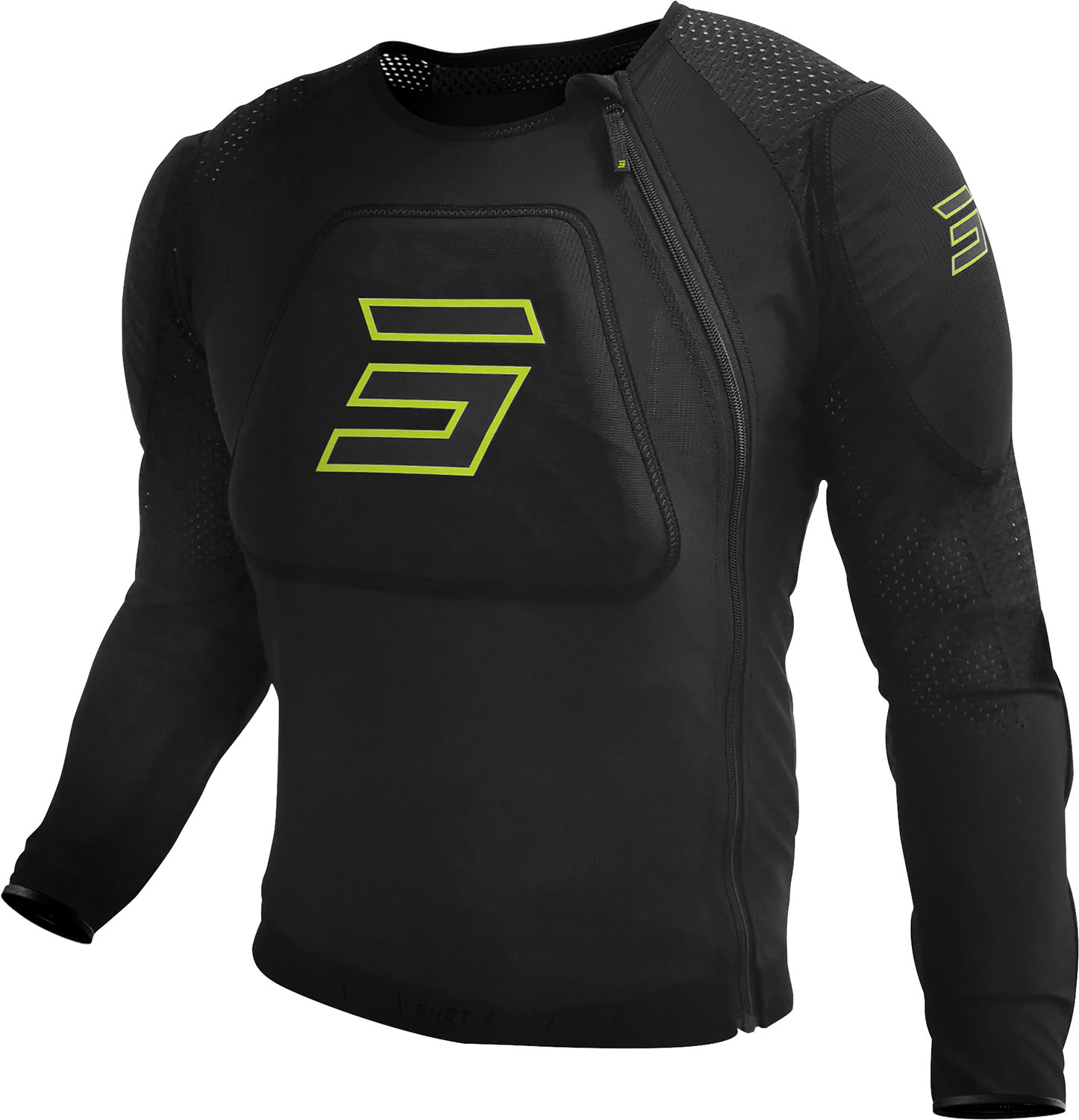 Colete Adulto PRIME Preto / Amarelo Neon XS