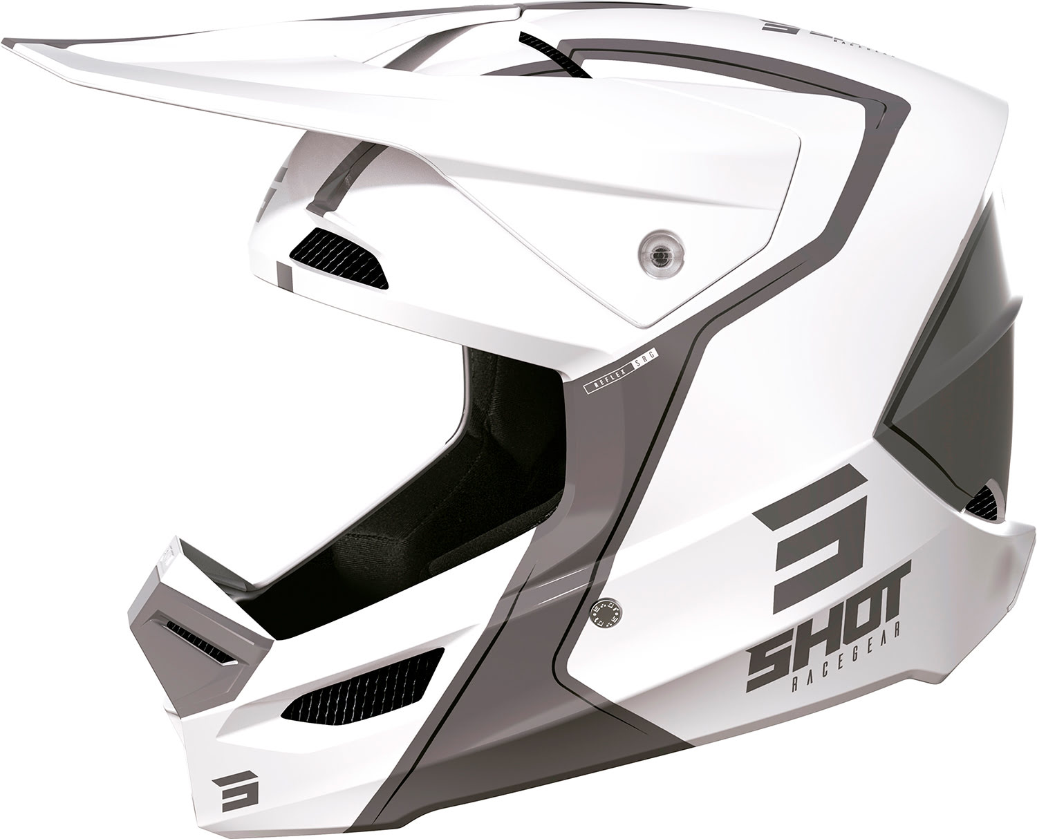 Capacete FURIOUS REFLEX Branco Brilho L