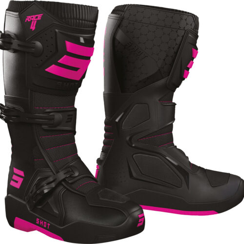 Botas RACE 4 Pretas / Rosa 44