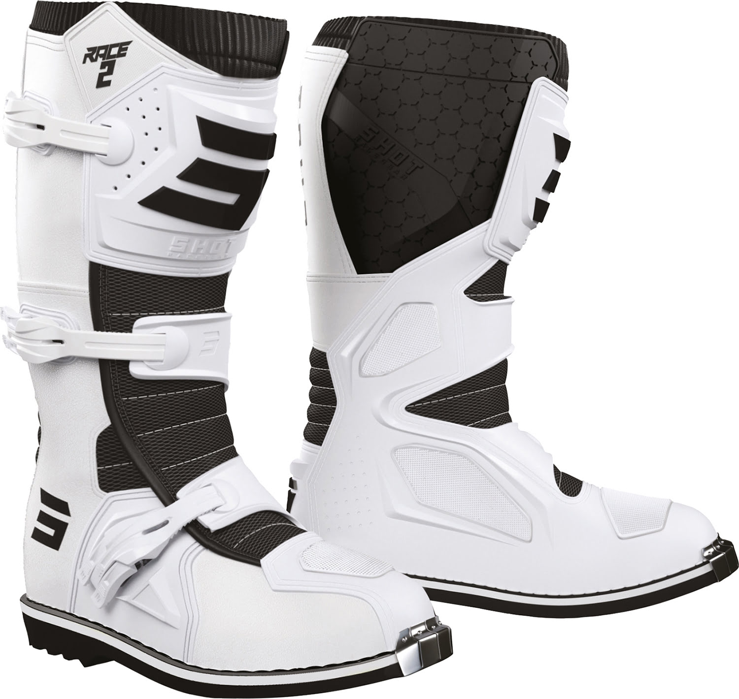 Botas RACE 2 Brancas 44