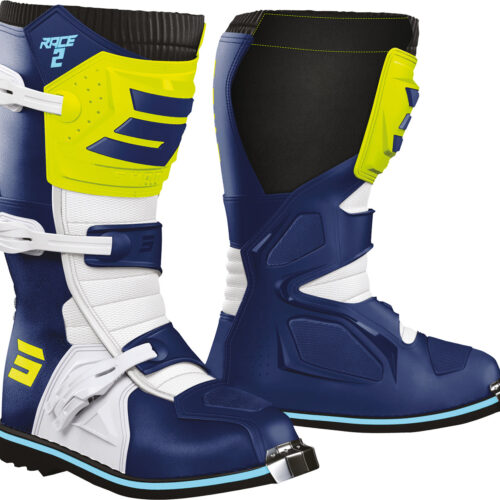 Botas Criança RACE 2 Azuis / Amarelas Neon 32
