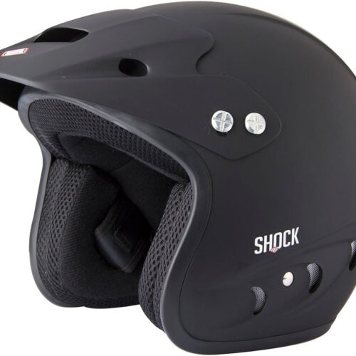 Capacete Trial SHOCK Preto-Mate SM
