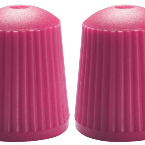 Tampas de valvulas silicone 10un rosa