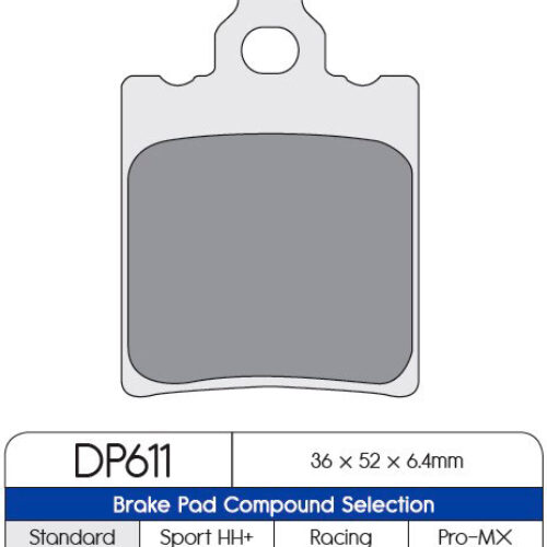 Pastilha de travão Sinterizada — DP-DP611