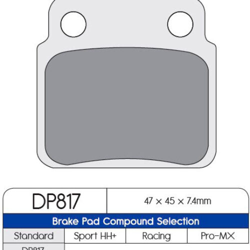 Pastilha de travão Sinterizada — DP-DP817