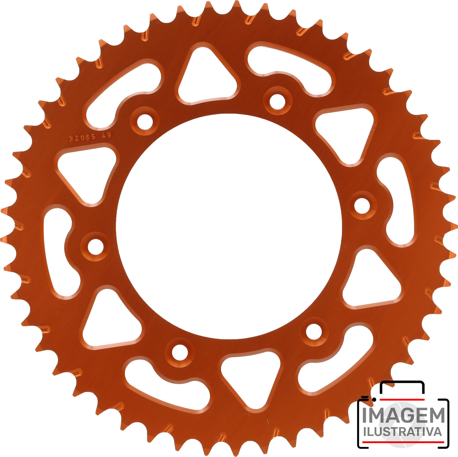 CREMALHEIRA KTM125-640 90-» / HUSABERG 01-» Anodizada laranja — EJ51-32065-52A0