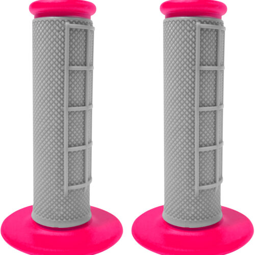 Punhos off-road G-FORCE cinza / rosa
