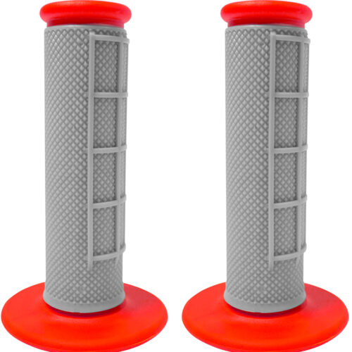 Punhos off-road G-FORCE cinza / vermelho