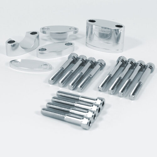 Suportes / Aumentos de Guiador 28.6 x 25 / 40mm Cinza — HBRISER28.6MM