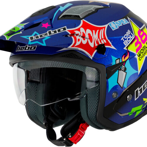 Capacete HTR-P01 V6 TONI BOU 38 Azul XL