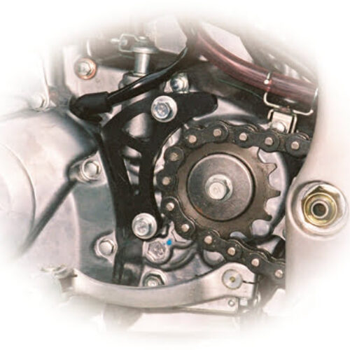 Proteção de Pinhão Reinforced Vermelha — Honda CRF 450R