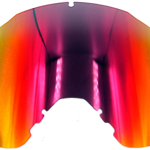 Lente de oculos QUANTUM Espelhada Preta / Vermelha