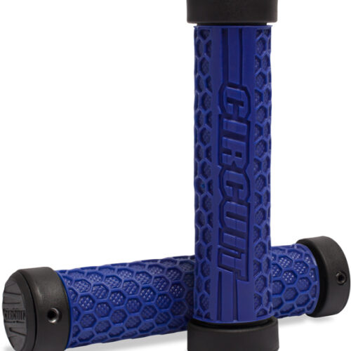Punhos HEXAGON Clamp-ON Quad / Bike Preto / Azul