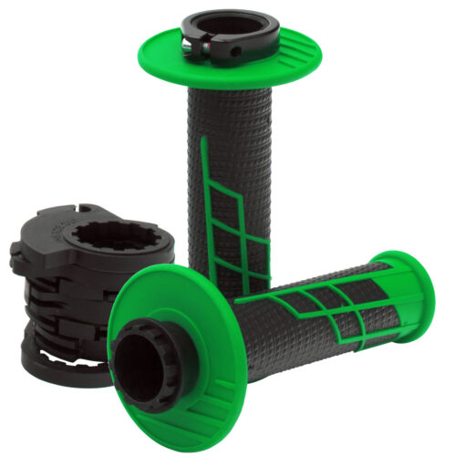 Punhos Clamp-On 1 / 2 Waffle Neon Verde / Preto