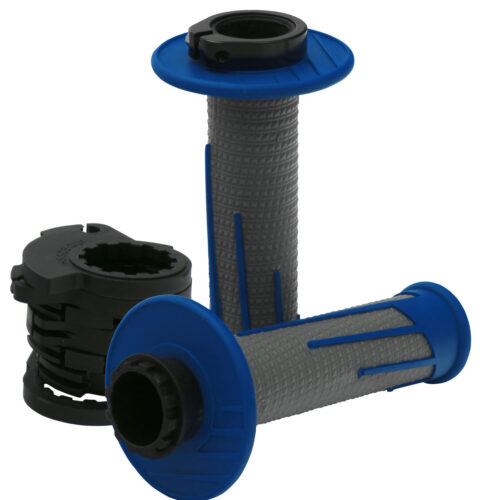 Punhos Clamp-On Full Diamond Azul / Cinza escuro