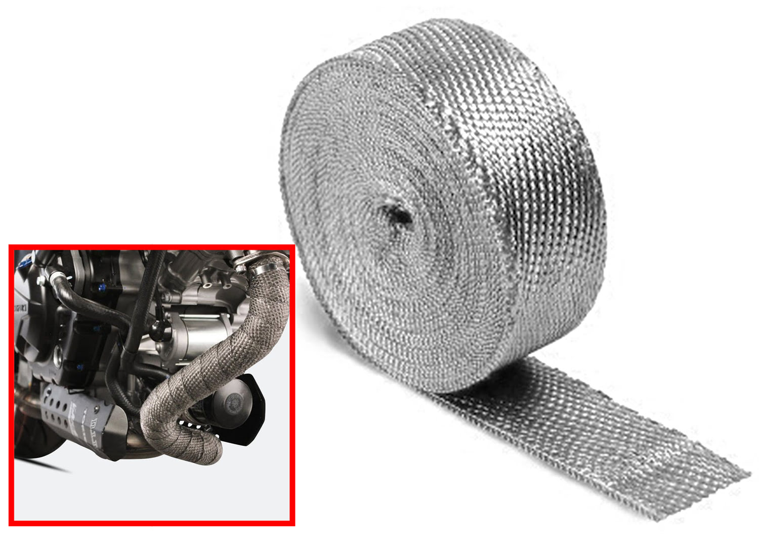 Fita para Proteção de Escape / Coletor 50mm (rolo-10m)