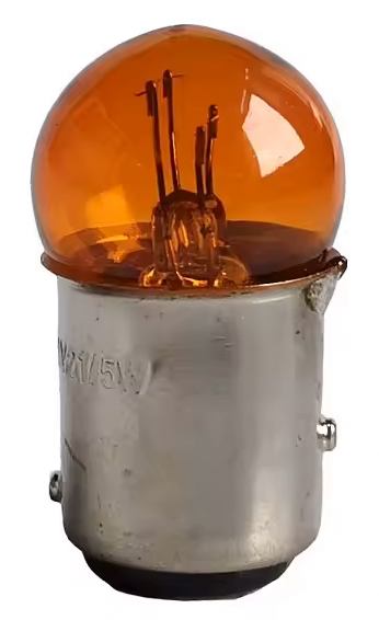 Lâmpada BAY15D G 12V 21 / 6CP AMBAR (10un)