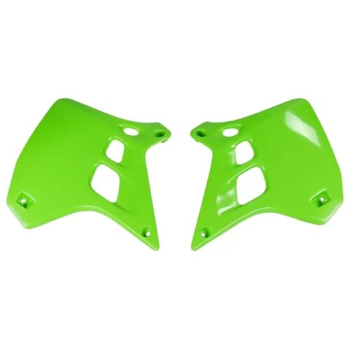 Tampas de Depósito / Radiador Verdes — Kawasaki KX 250