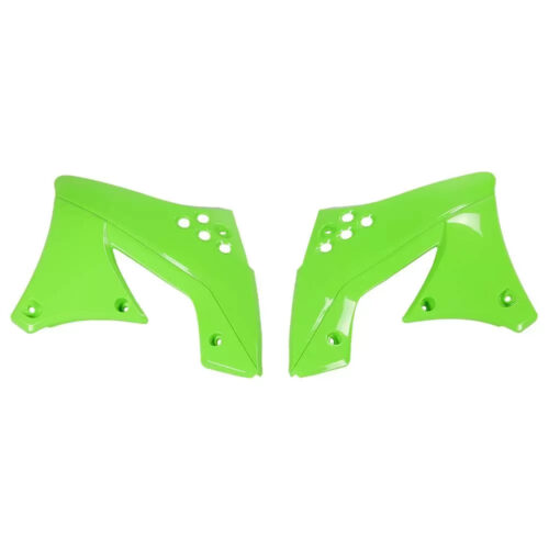 Tampas de Depósito / Radiador Verdes — Kawasaki KX 250F