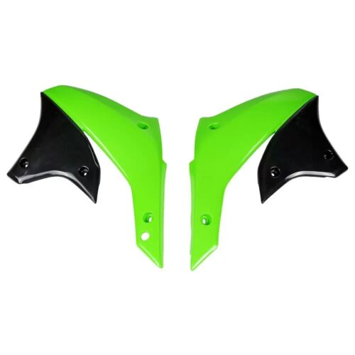 Tampas de Depósito / Radiador Verdes — Kawasaki KLX 450