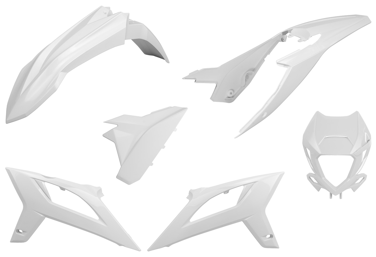 Kit de Plásticos 5pcs Branco — RPKITBET001WH5
