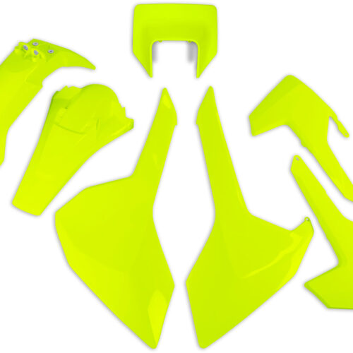 Kit de Plásticos 5pcs (c / Porta Farol) Amarelo Neon