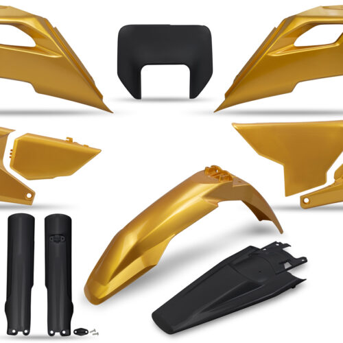 Kit de Plásticos FULL (c / Porta Farol) Dourado — RPKITHUS027GD0F