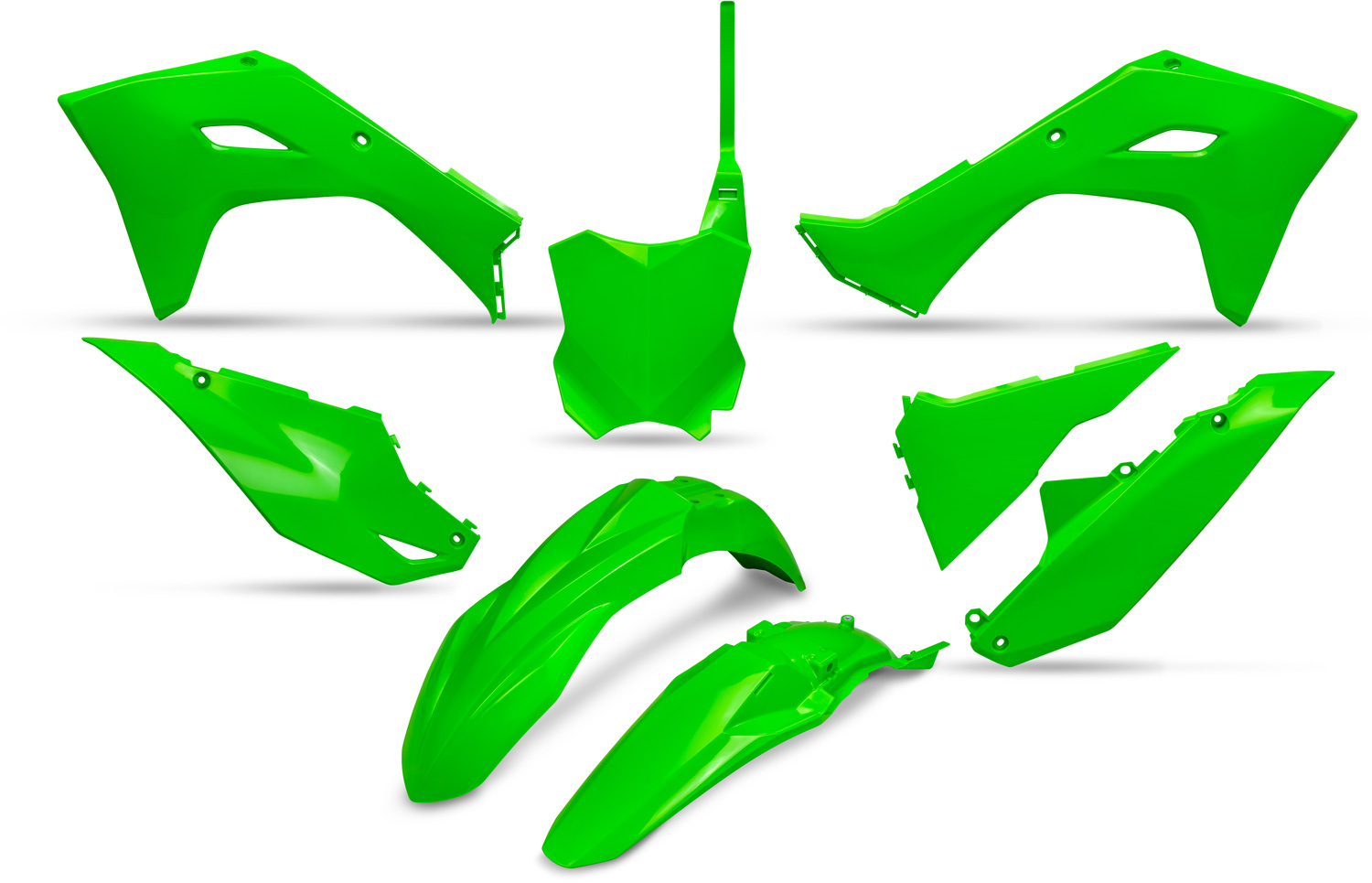 Kit de Plásticos Verde Neon