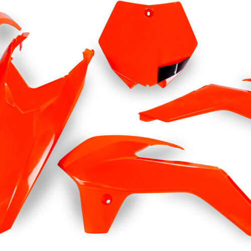 Kit de Plásticos 4pcs Laranja Neon