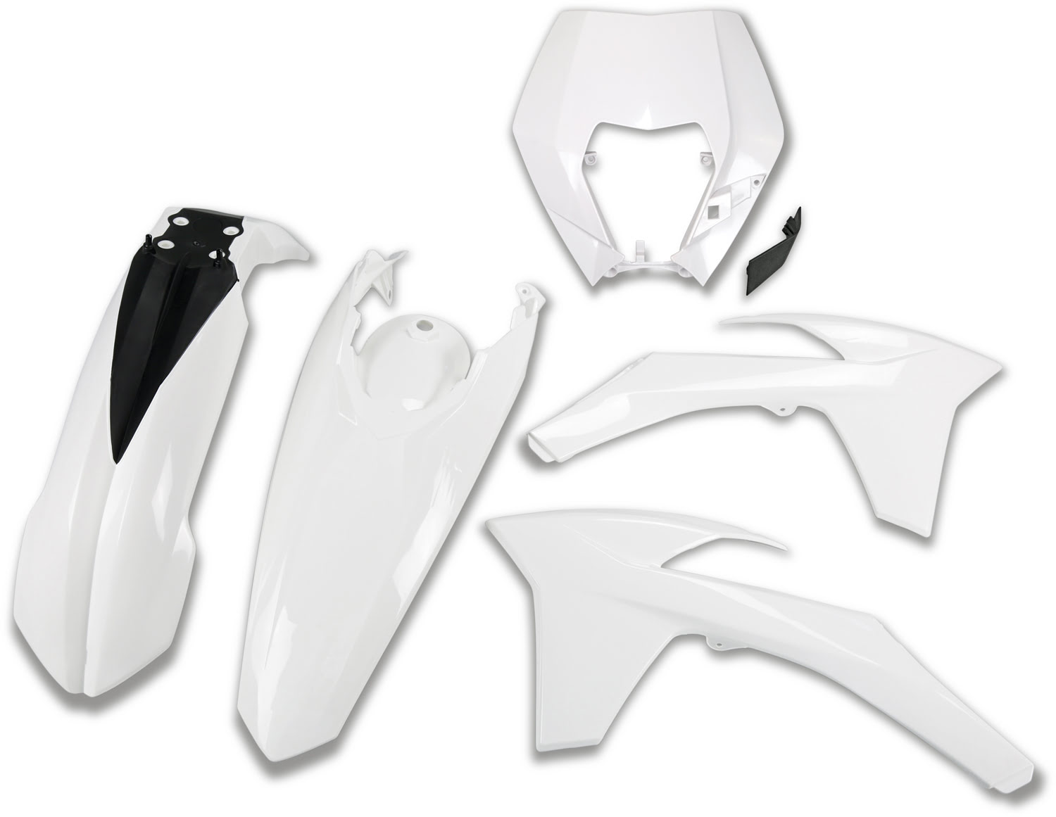 Kit de Plásticos 4pcs (c / Porta Farol) Branco — RPKITKTM021WH3