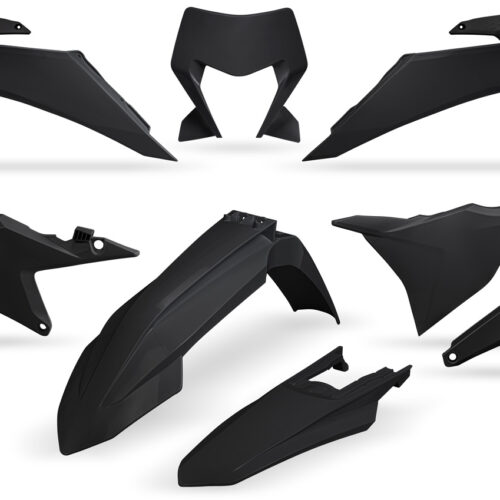 Kit de Plásticos (c / Porta Farol) Preto — RPKITKTM031BK0