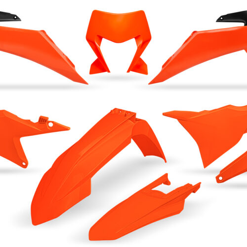 Kit de Plásticos Laranja Neon