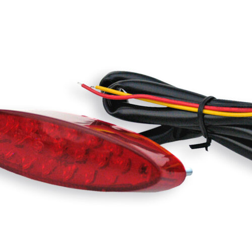Farolim LED OVAL Vidro Vermelho